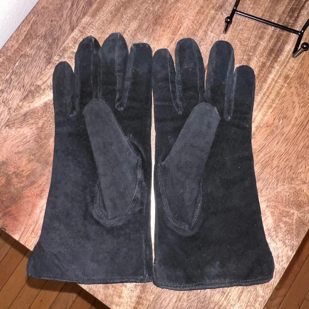 Wilson Black Leather Gloves Womens Medium Winter‎ Lined Touchscreen